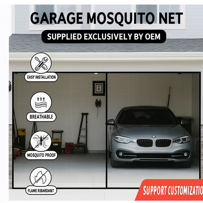 

Large Size Magnetic Garage Door Curtain Fiberglass Mosquito Net Anti Fly Insect Screen Used in Pavilions Balconies Outdoor Tent