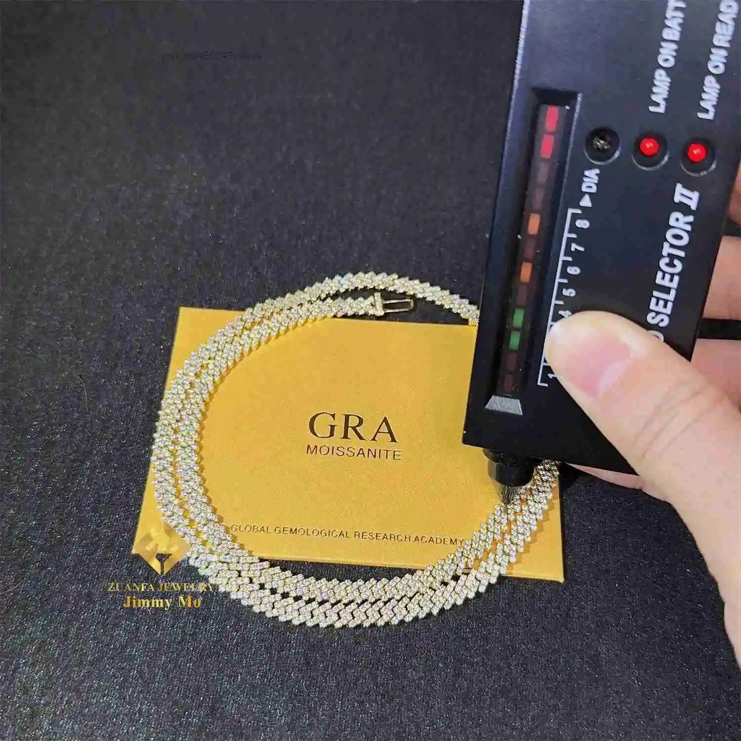 5mm Width One Row Iced Out Man Jewelry Gra Certificates Pass Diamond Tester Vvs1 Moissanite Cuban Link Chain Necklace.