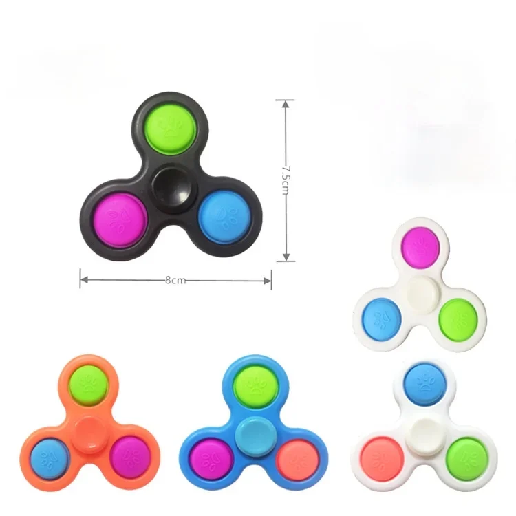 

New Fidget Spinner Simple Dimple Novelty Finger Spinner Toys Fidget Flip Sensory Office Desk Toys Stress Release