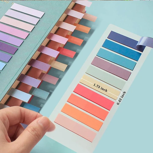 Imagen 2 del producto 200-14400 hojas de índice transparente, blocs de notas creativos, pestañas adhesivas para libros, papelería para oficina y escuela, pegatinas autoadhesivas