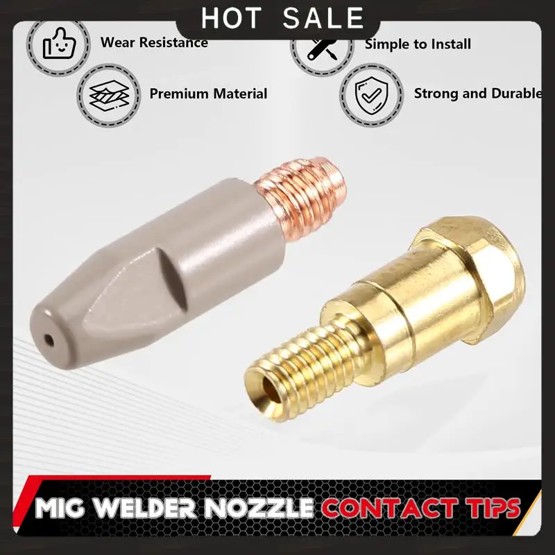 

24-Hour Delivery 9Pcs 24KD Coating Protection Nozzle 0.8Mm MIG Torch Gas Nozzle Tip Holder Of 24KD MIGMAG Welding Torch