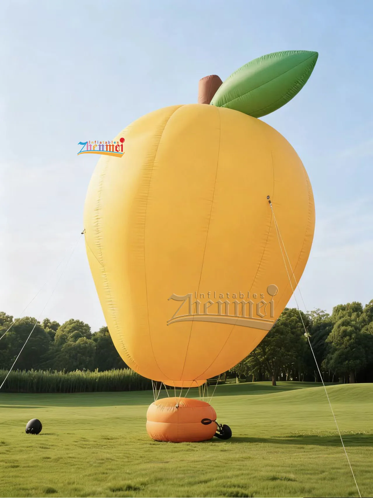 Zhenmei  Customized Multi-color Hot Air Shape Ground Balloons Hot Air Balloon Shape Inflatable Rooftop or Ground Balloon