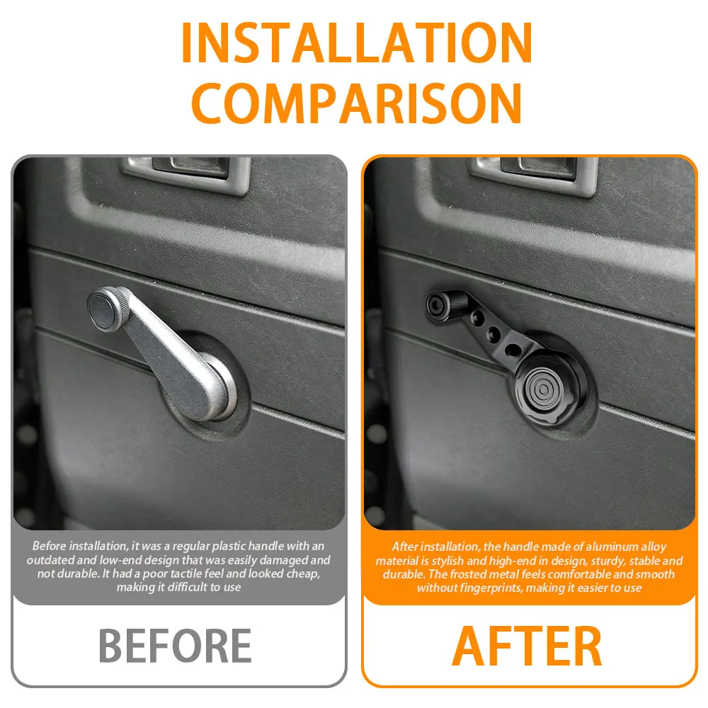 

Window Rocker Handle Glass Lift Switch for old Land Rover Defender 90/110/130 manual rocker arm handle