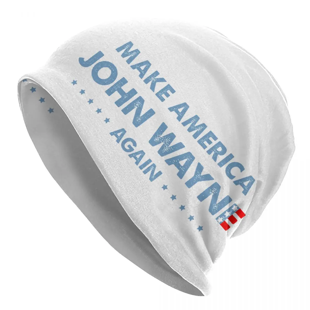 Make America John Wayne Again Flag Warm Knitted Cap Fashion Bonnet Hat Autumn Winter Outdoor Beanies Hats for Unisex Adult