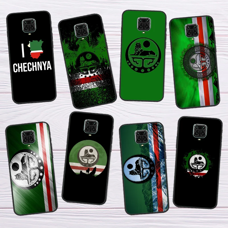 Chechnya Wolf Chechen Flag Funda For Xiaomi Redmi Note 12 Pro 12S 11 Pro 11S 8 9 10 Pro 10S 9S Redmi 12C 9C 10C Case