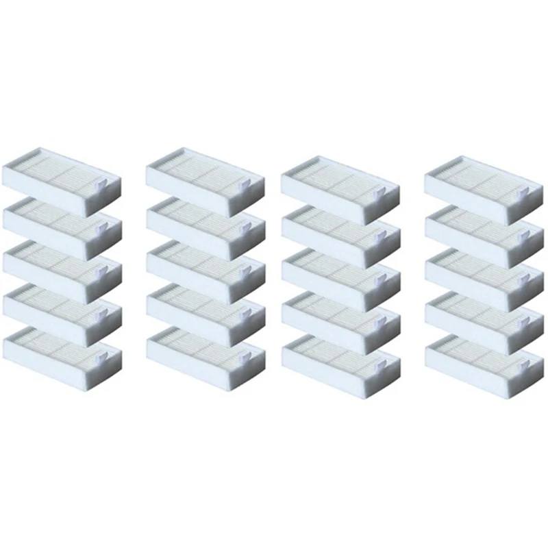 Hepa filtro para ilife v5 v5s v3 v3s v5pro v50 v55 x5 v5s pro, peças robô aspirador de pó, 20 peças