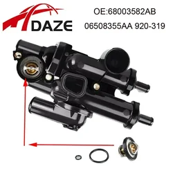 DAZE 68003582AB 06508355AA 55111017 902-319 Thermostat Housing Assembly For Jeep Compass Patriot
