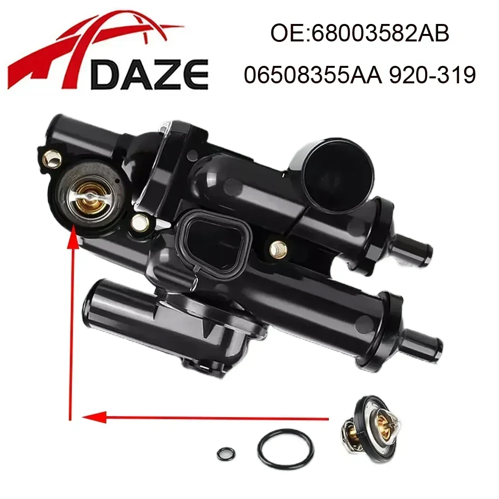 DAZE 68003582AB 06508355AA 55111017 902-319 Thermostat Housing Assembly For Jeep Compass Patriot