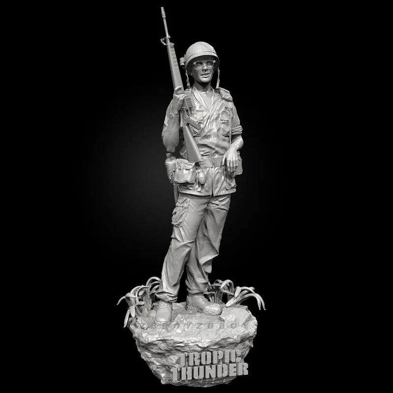 

50mm 75mm 90mm Glasses Us Military Resin Model Figure Gk Micro Miniature 3d Printed White Model Toy Unassembled And Unpainted
