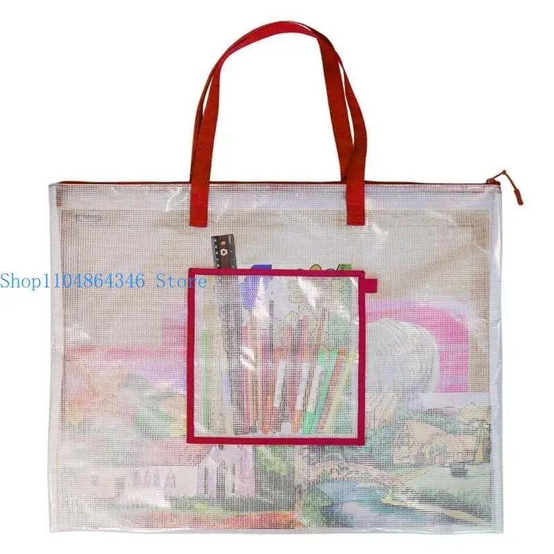 5asd Art Supplies Storage Bag Waterproof Project Bag for Artists, Student, Kid