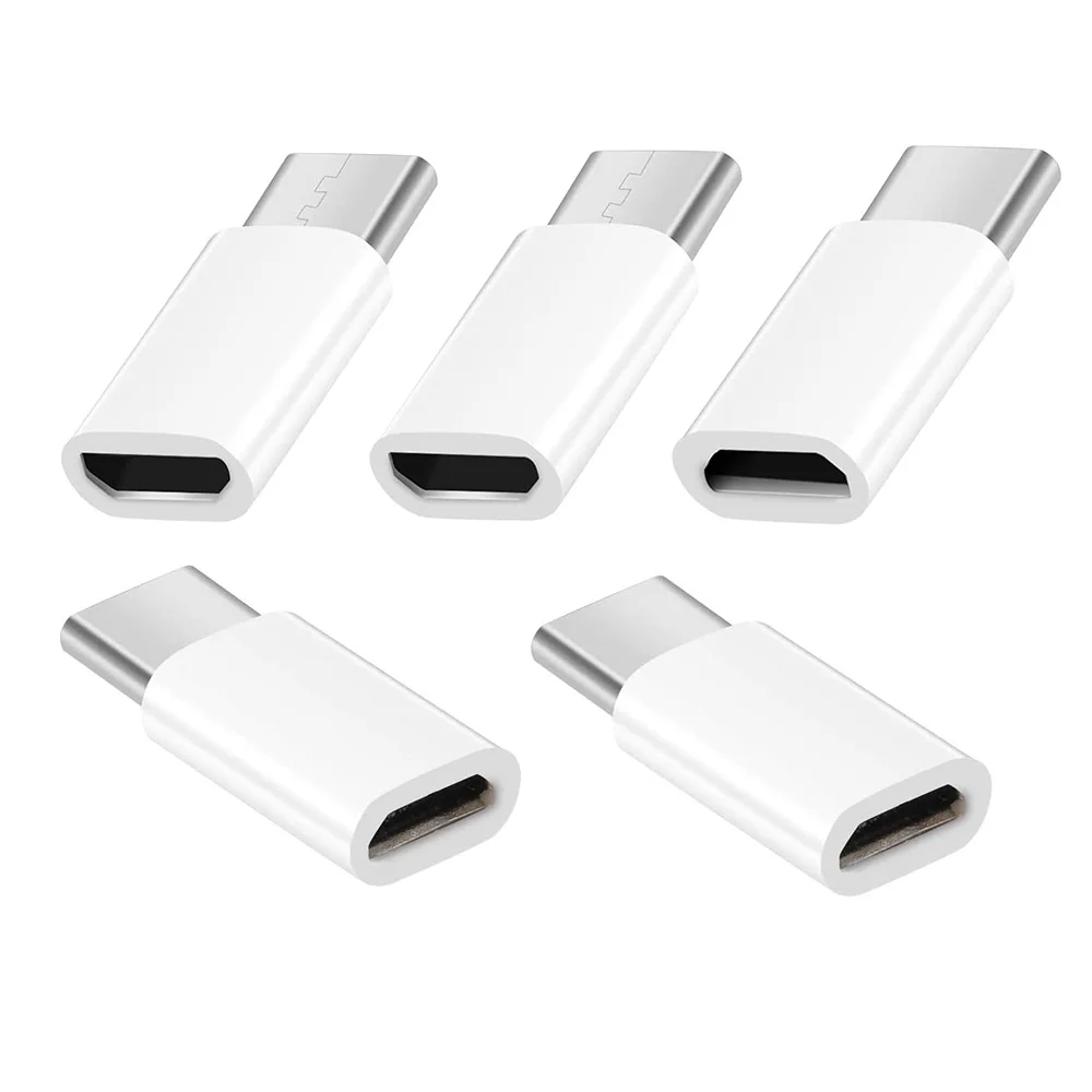 5Pcs/Lot Micro-USB to Type-C Adapter Converter USB C Adapter for Letv Xiaomi Mi 5X Oneplus Huawei Samsung S8