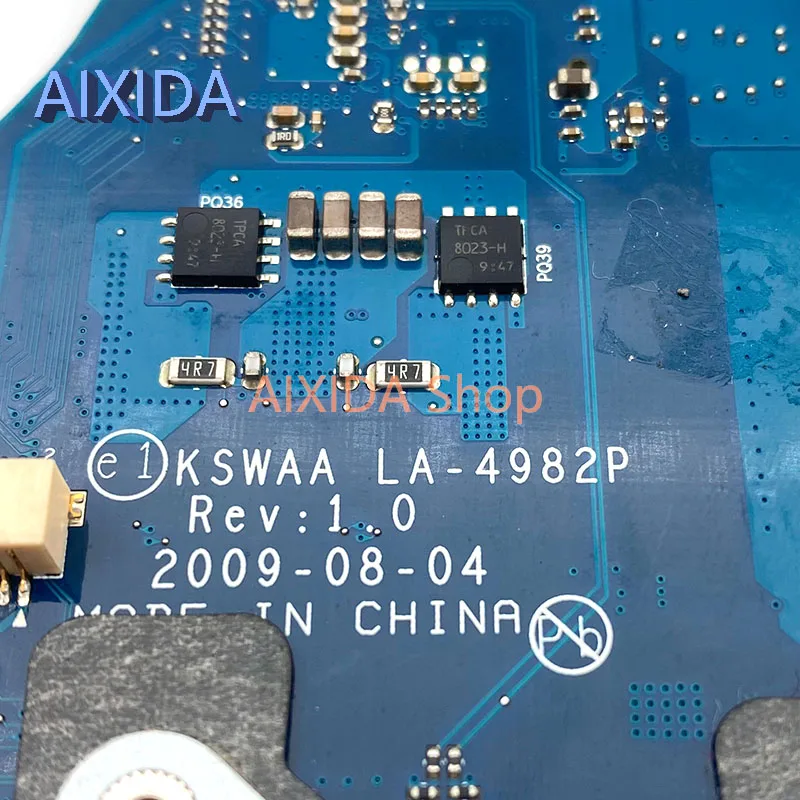 AIXIDA 17 cali K000092180 K000092150 LA-4982P do satelity TOSHIBA L500 L505 płyta główna do laptopa DDR3 GL40 darmowe CPU