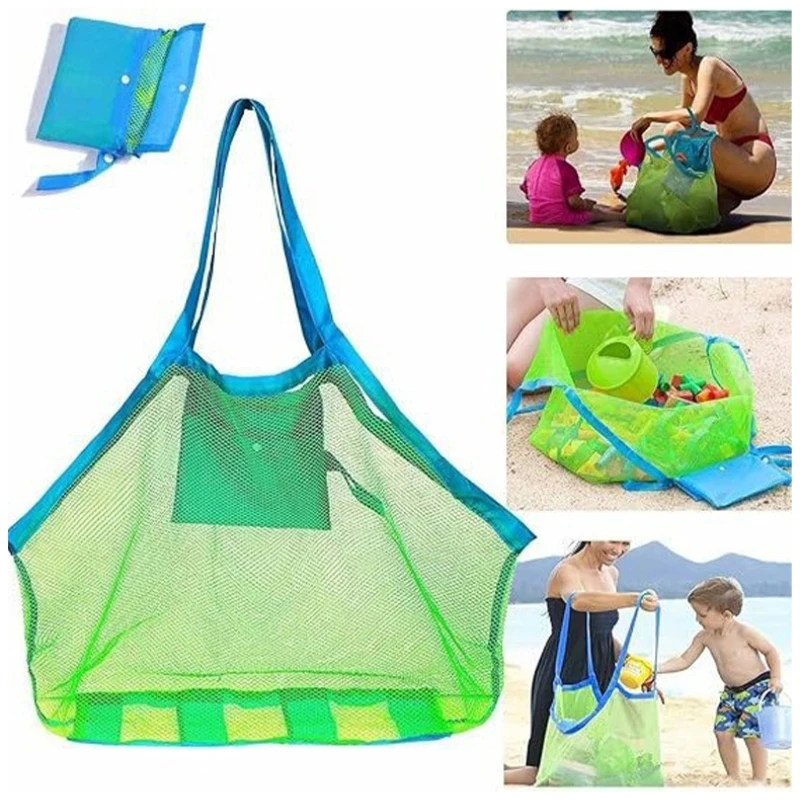 1 PCS Summer Beach Travel Toy Bath Storage Quick Storage Bag Dredging Tools Storage Bag Seaside Shell Bag Drain Net Bag