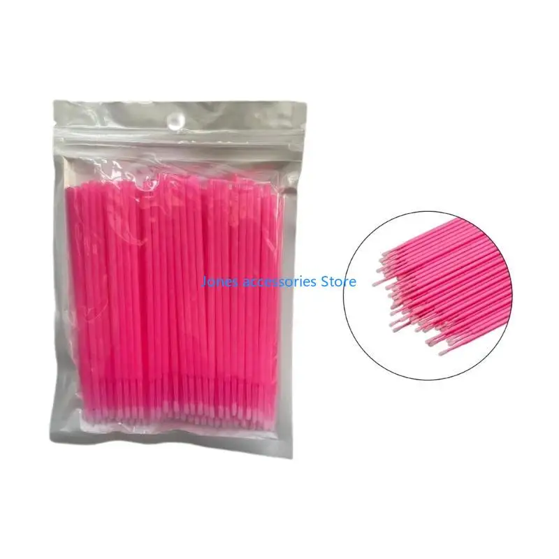 أداة W8KD متعددة الوظائف لطلاء السيارات، فرشاة صغيرة للاستعمال مرة واحدة، نصائح دقيقة للصيانة، فرشاة تفاصيل صغيرة، 100 حزمة #4