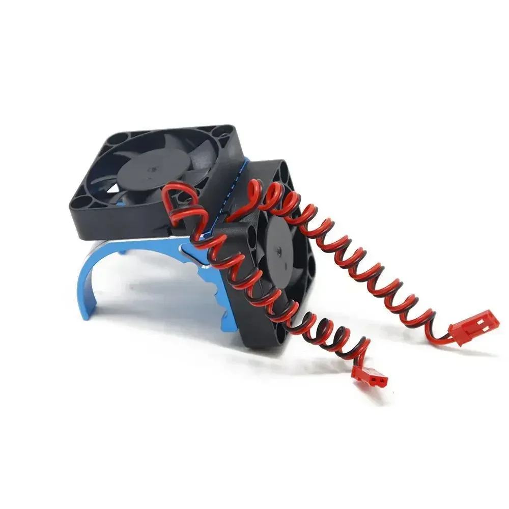 

42mm Motor Dual Cooling Fan Motor Heat Sink RC Model Car Upgrade Accessories Parts for 4082arrma
