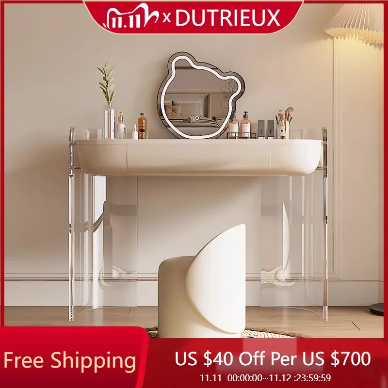 

Cosmetics Bedroom Dressing Table Makeup Mirror Desk Vanity Table Luxury Modern Living Room Women Penteadeira Chinese Furniture