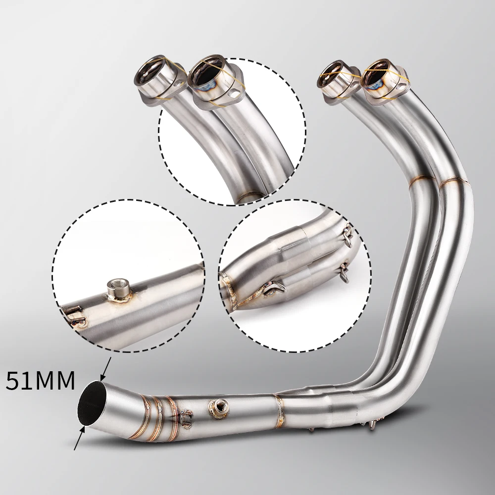 Motorcycle Exhaust full system For MT-07 FZ-07 MT07 2014 - 2024 TRACER 7/GT 2020-2023 TRACER 700/GT 2016-2019