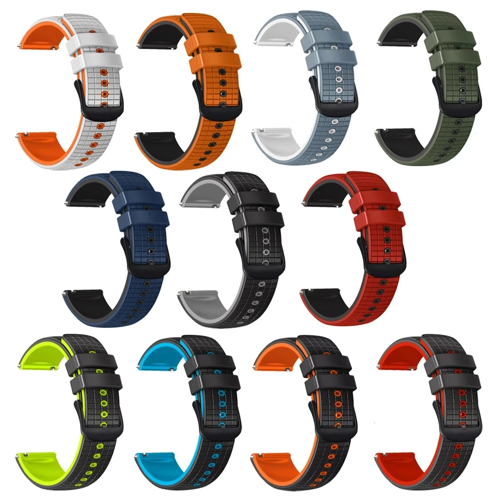 New 22MM Replacement Wristband Watch Strap For Amazfit GTR 3 Pro Limited Edition/GTR2/GTR3/4 2e 47MM Silicone Watchband Bracelet