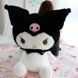 Kawaii Kuromi Melody Cinnamoroll Plush Toys Pillow Anime Kuromi Hello Kitty Stuffed Doll Room Decoration Girl's Gift