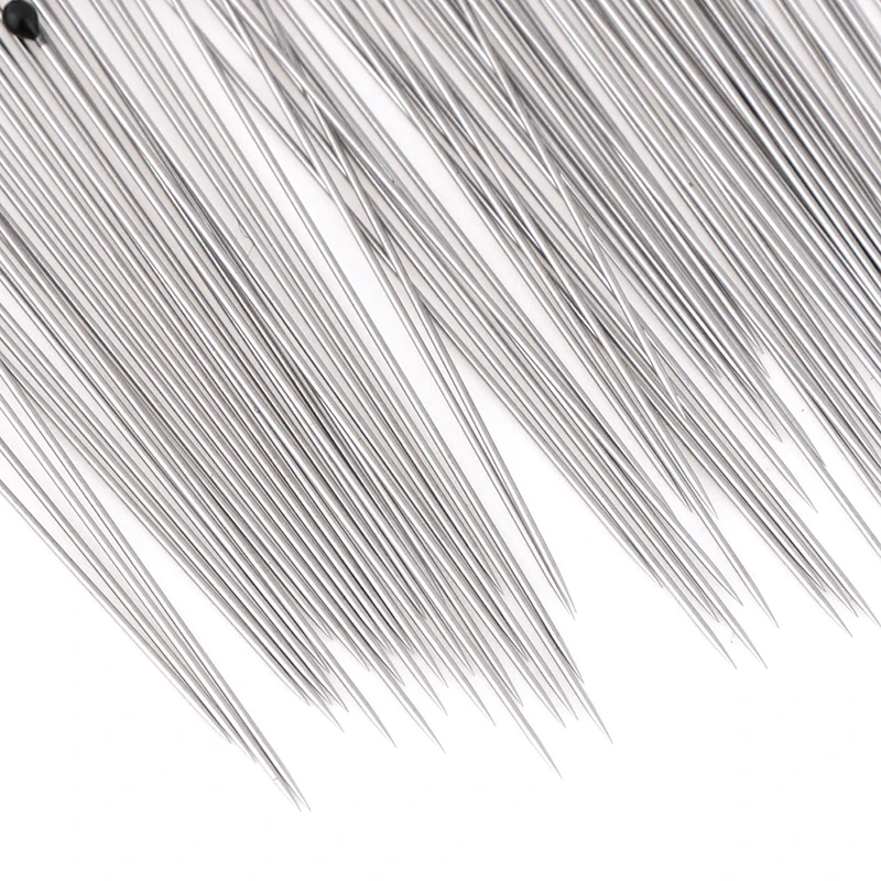 100 PCS Nsect Pins ago per campioni in acciaio inossidabile con scatola di plastica per laboratorio scolastico entomologia ago per insetti dissezione del corpo