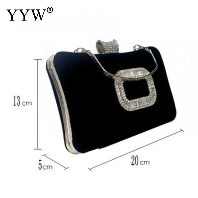 Royal Blue Clutch Bag Women Luxury Rhinestone Box Shape Top Handle Female Evening Purses And Handbags Wedding Party Dress Purse