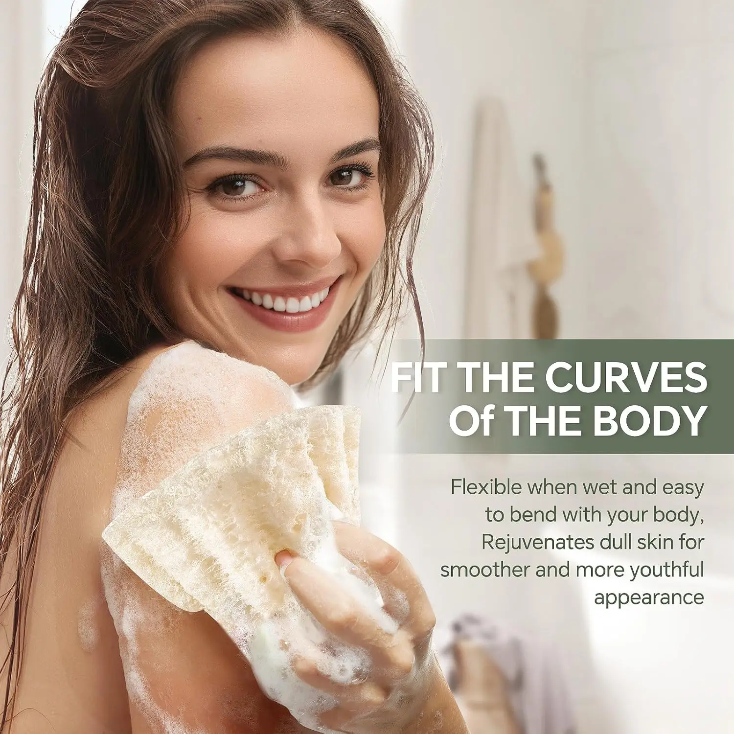 Bio-Luffa-Luffa-Peeling-Schrubber, natürlicher Luffa-Körperwaschschwamm, zum Entfernen von Küche, Badezimmer, sauberes Werkzeug, Bad-Körperschwamm