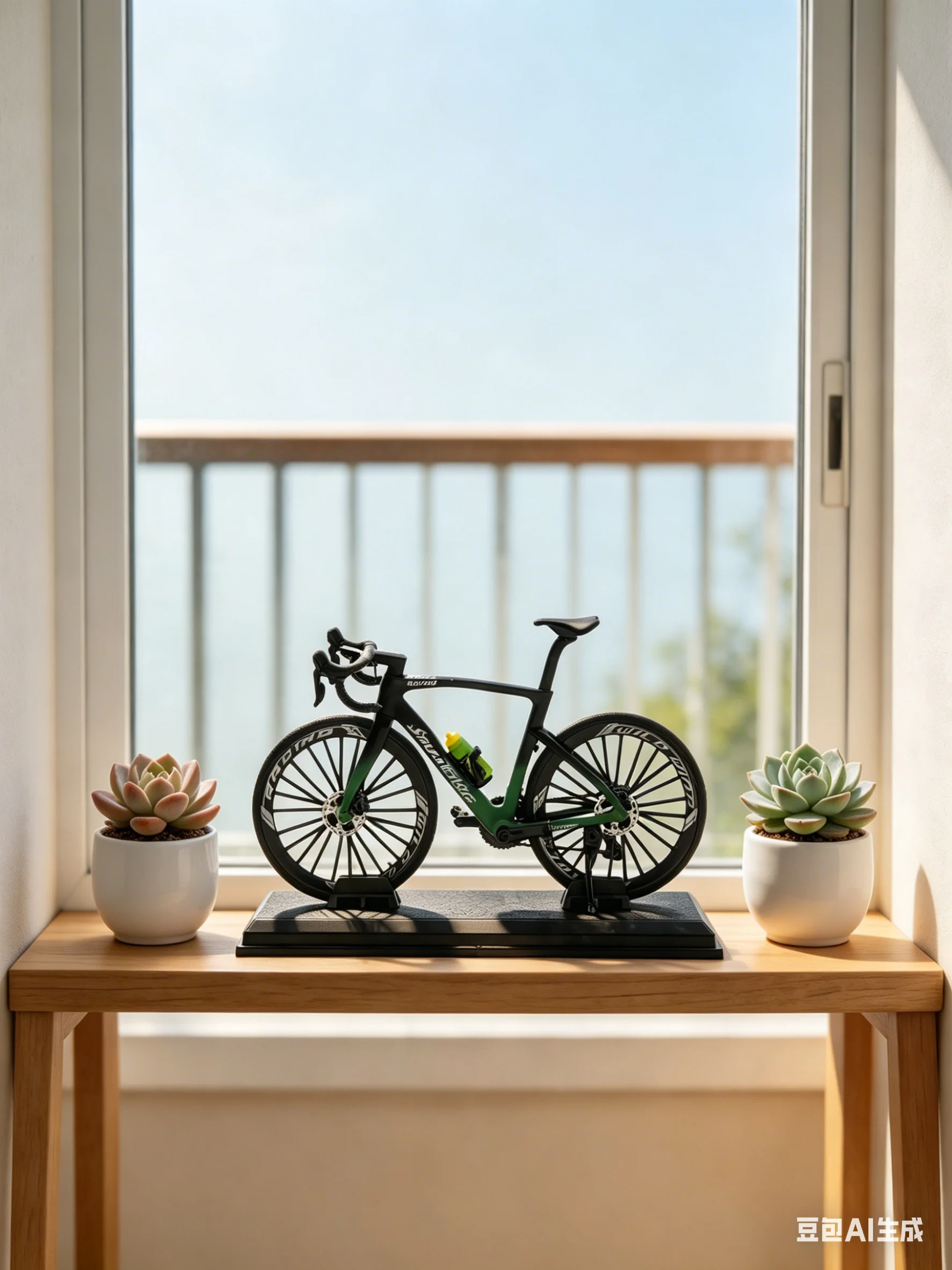 AliExpress NONE 1:8 Scale Alloy Mountain Bike Model – Dual Shock Absorbers&Removable Number, Ideal Gift&Desktop Decoration for Bike Enthusiasts