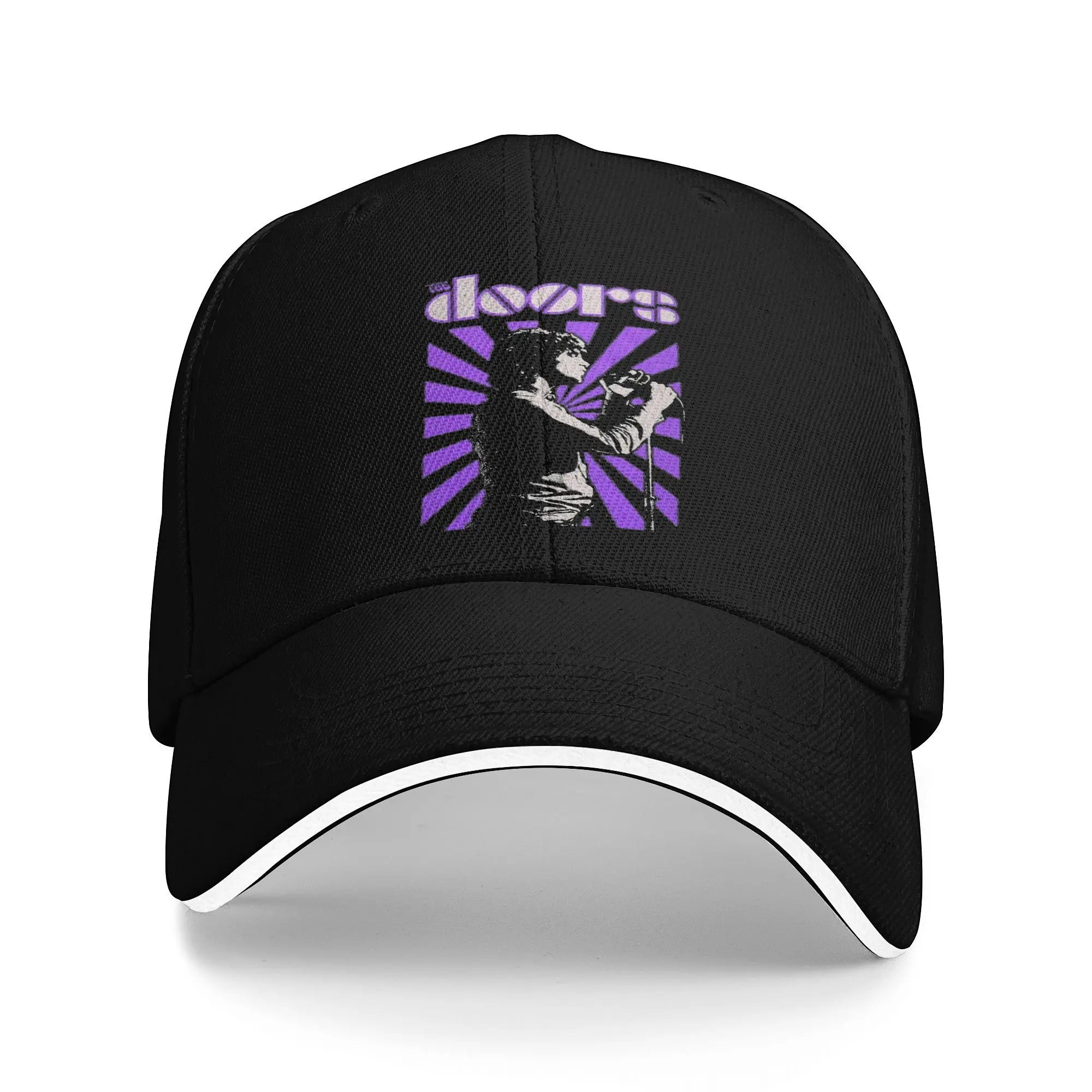 

The Doors Rock Band Cap For Men Women Cool Baseball Cap Trucker Hat Golf Headewear Adjustable