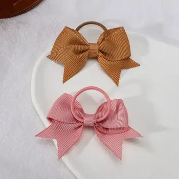 10/包 羅紋緞帶雙馬尾髮夾 彈性髮圈 髮帶 髮夾 女孩 嬰兒 髮飾 嬰兒 髮飾 8 最佳銷售 嬰兒絲帶 - №6