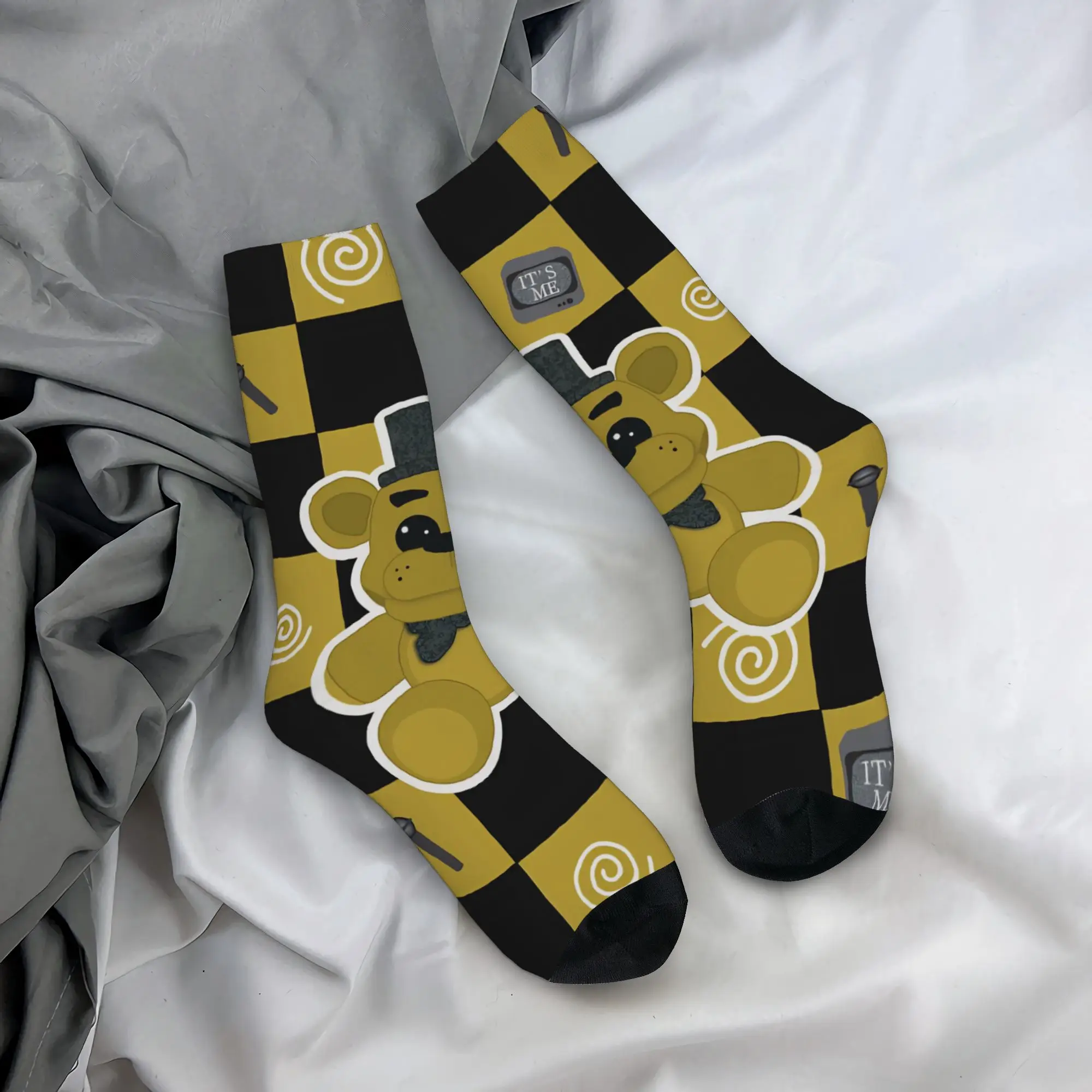 

Autumn Winter Casual Men's Women's FNAF At Freddys Socks Cartoon Non-slip Sports Socks