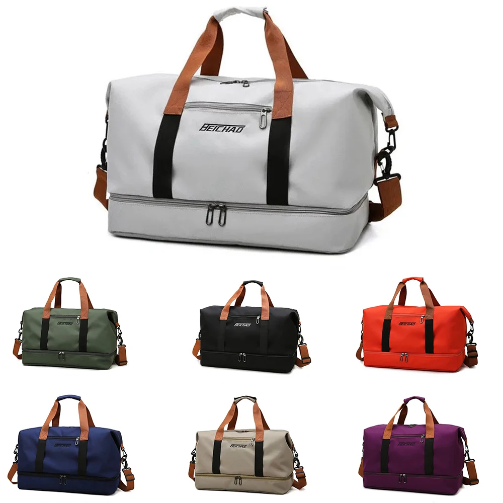 

Travel Bag Male Female Large-Capacity Hand Luggage Dry-Wet Separation Sports Fitness Bag Short-Distance Travel Package