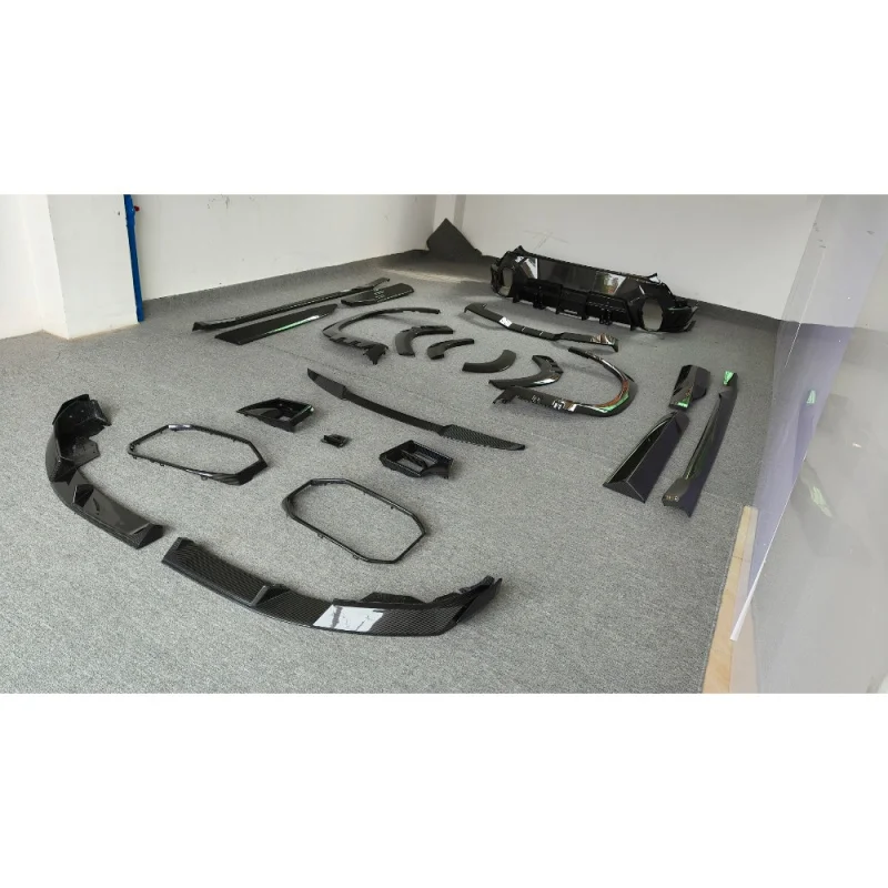 

Modified LD Style Dry Carbon Fiber Front Lip Rear Diffuser Side Skirt Tail Wing Wheel Arch Body Kit For BMW XM