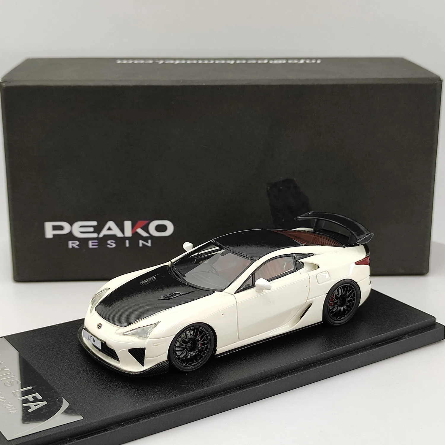 Modèle de voiture en résine Peako Lexus LFA, échelle 1:43, moulé sous pression