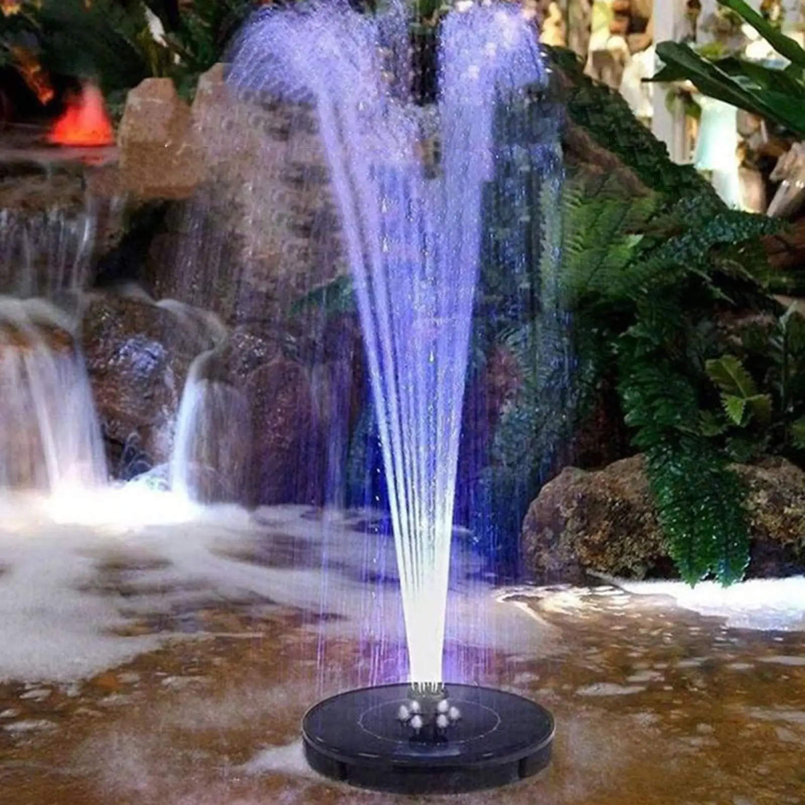 

Solar Fountain Floating Fountain Pump Hummingbird Birdbath Decorative Water Spray for Outside Patio Balcony Garden Yard