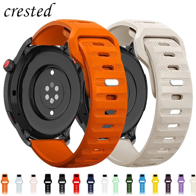 

20mm 22mm Watch Strap For Samsung Galaxy Watch 4 classic/5 Pro/3/active 2/46 Silicone bracelet huawei watch gt 2/2e 3 pro strap