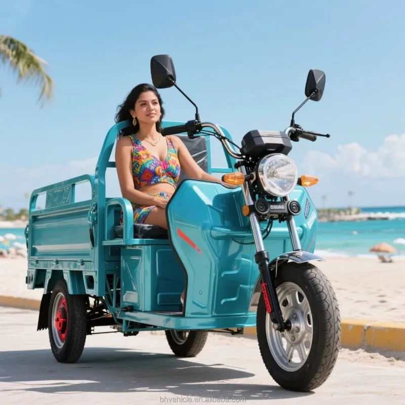 Mountain Area High Climbing Electric Cargo Tricycle, 3 Wheel Electric Freight Truck, Rural Short Distance Transport