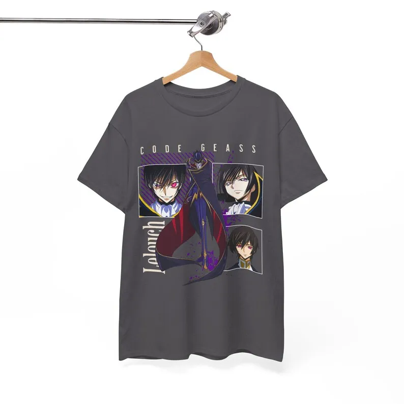 Code Geass T-shirts Year round clothing Plus Size personality Clothes Unisex Streetwear Trendy Cotton  Short Sleeves hot product