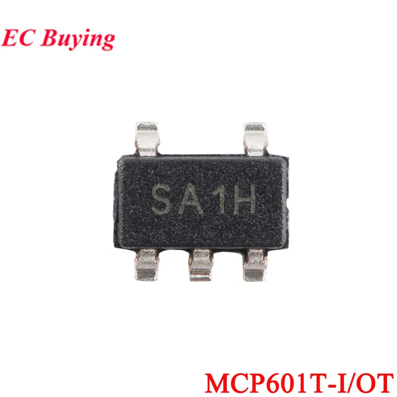 10Pcs/1pc MCP601T MCP601T-I/OT MCP601 MCP601-I/OT SA1H  SOT-23-5 Single Supply CMOS Operational Amplifier Chip IC