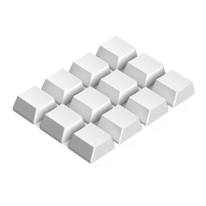 10PCS Non Engraved Keycap Thickened PBT OEM Height Keycaps Set Dye-Sub