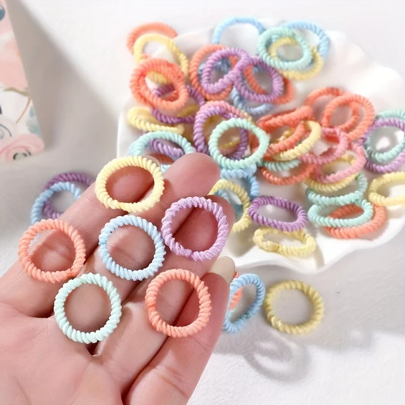 100pcsRubber bands do not harm hair, headband, Korean hair accessories, hair rings, tie hair, rubber bands, headband