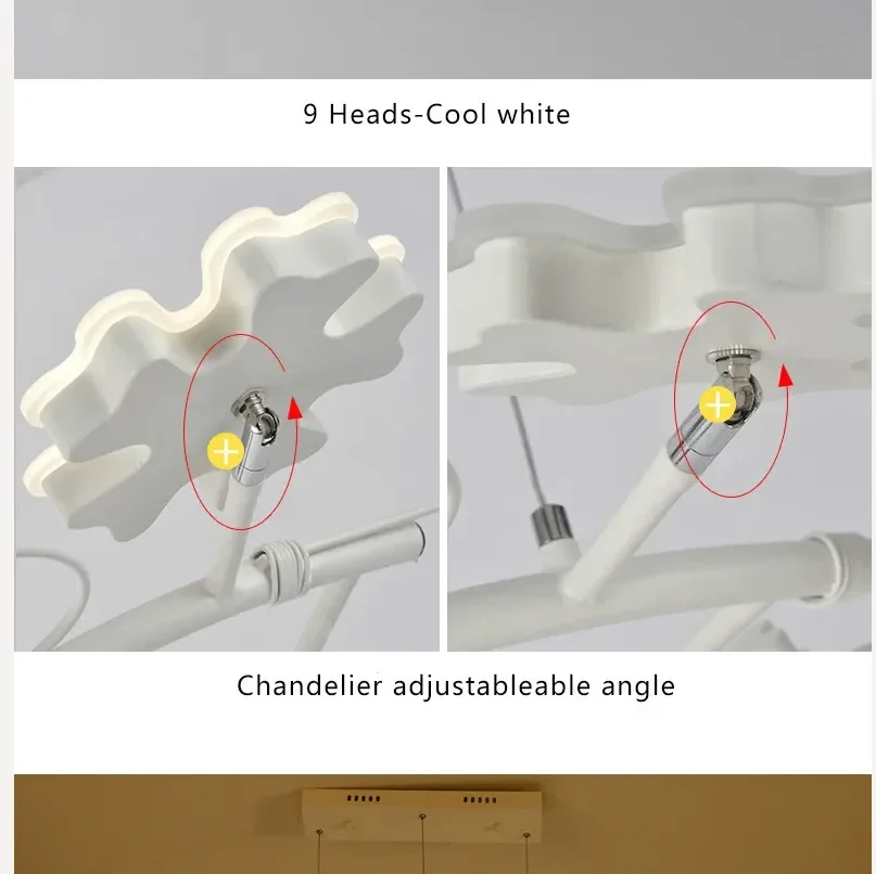 

Современные акриловые люстры с цветком сливы, светодиодная потолочная люстра для гостиной, спальни, внутренний светильник