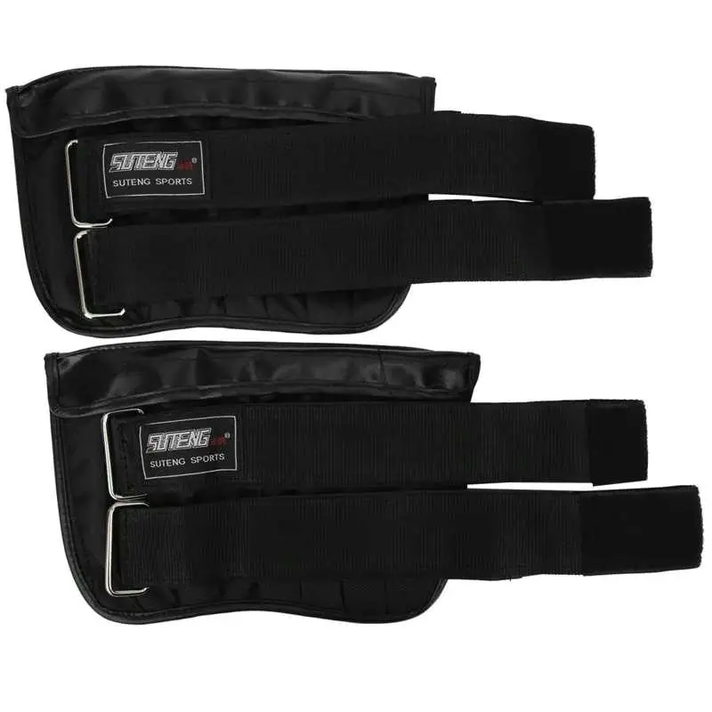 2pcs Adjustable Ankle & Wrist Weights - 1-6kg Sandbags for Fitness, Running & Exercise