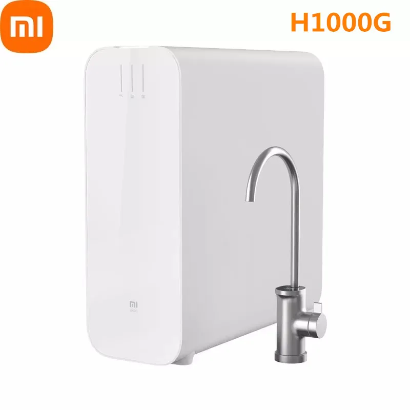 Xiaomi Mijia Water Purifier H1000G 2.5L/Min Dual RO Reverse Osmosis Filter OLED Display Faucets Home Kitchen Direct Drinking