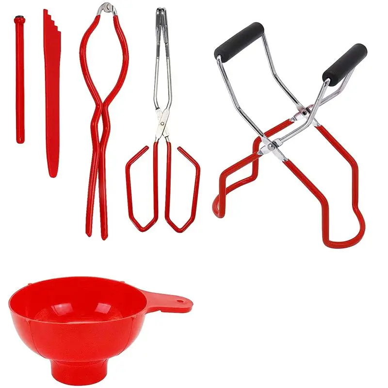 ABVC Canning Kit, Canning Pliers, Non-Slip Can Lifting Pliers, Can Tool, Kitchen Tool Anti-Scald Clamp Set