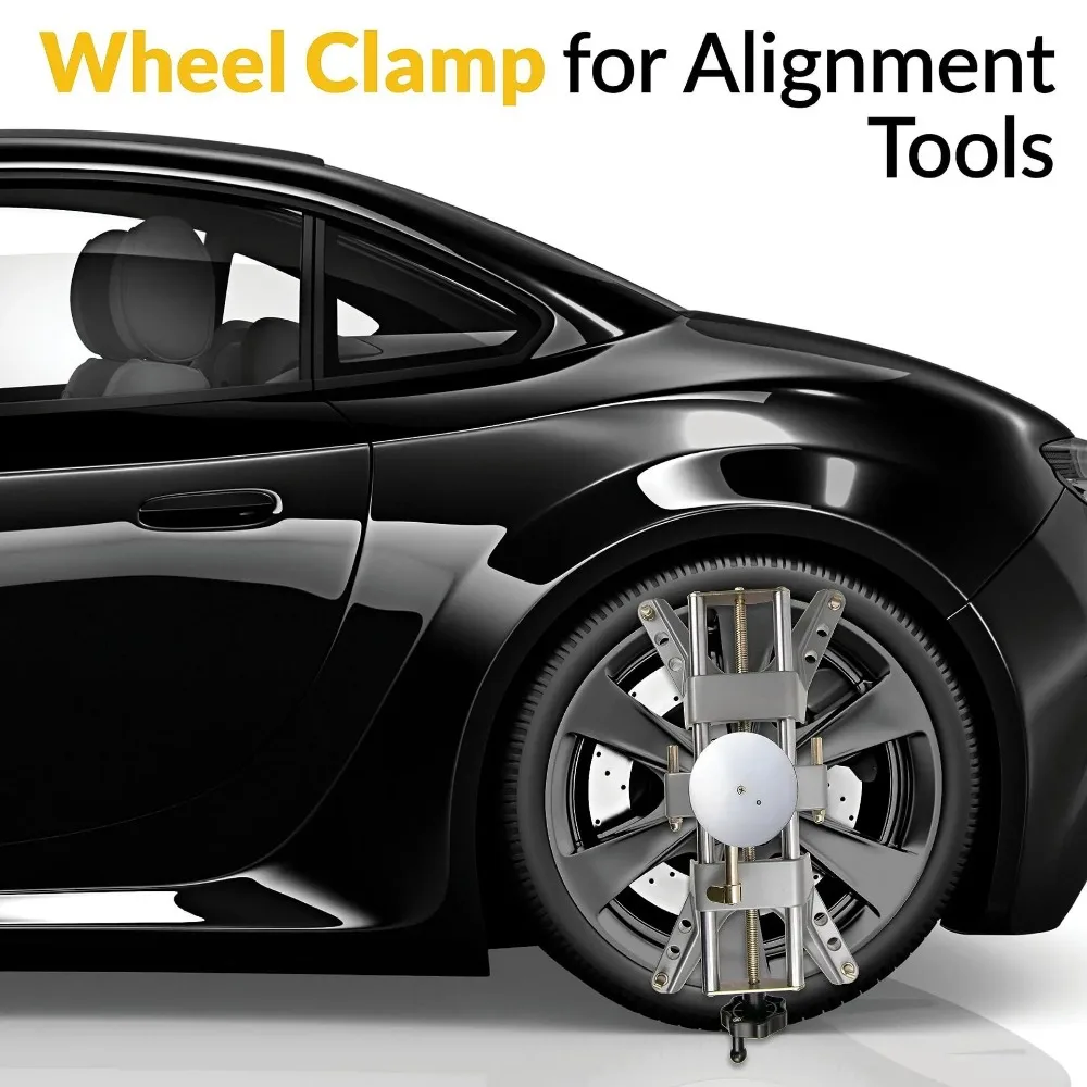 Universal Wheel Clamp Wheel Alignment Magnetic Adapter for Precision Camber Caster Gauges Four Wheel Positioner Car Repair Tool