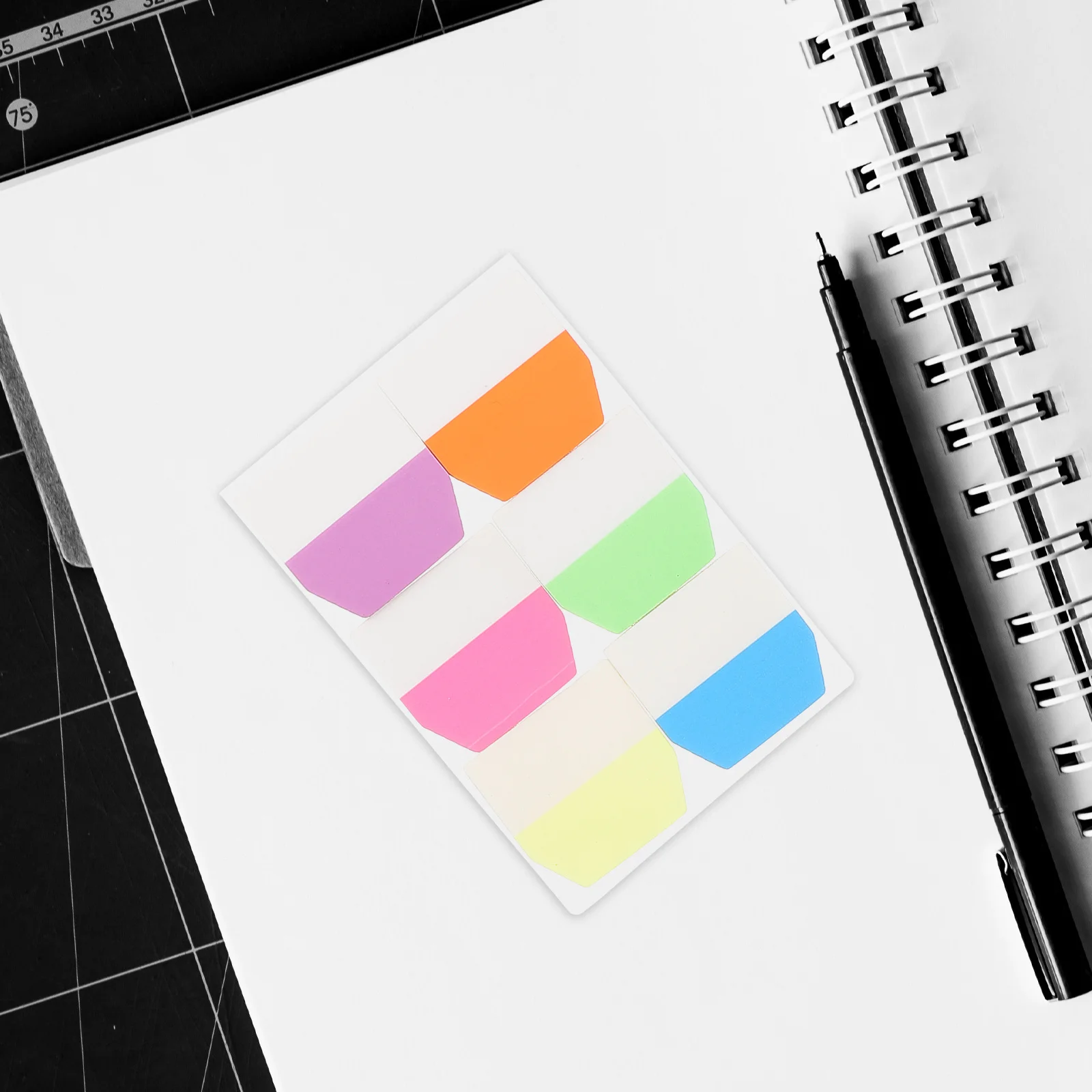 

3Sets Vibrant Sticky Tabs for Books Notebooks Planner Page Markers Multi Surface Application Sticky Tabs for Books