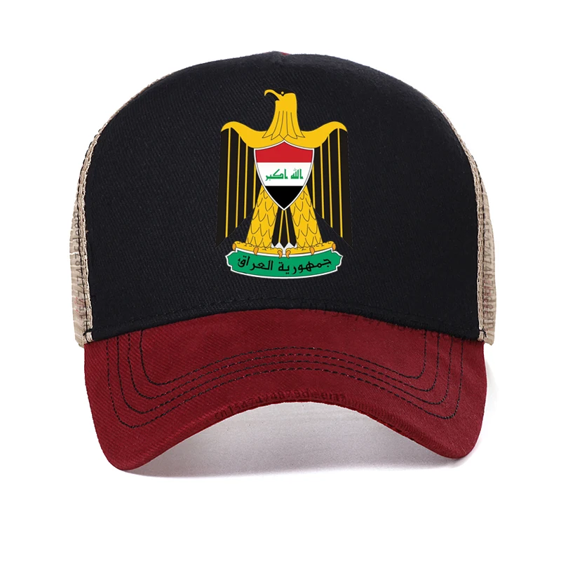 

Coat of arms of Iraq Baseball Cap Fashion Men eagle Bundesadler caps summer Adjustable Mesh Trucker hat Patriot Hats