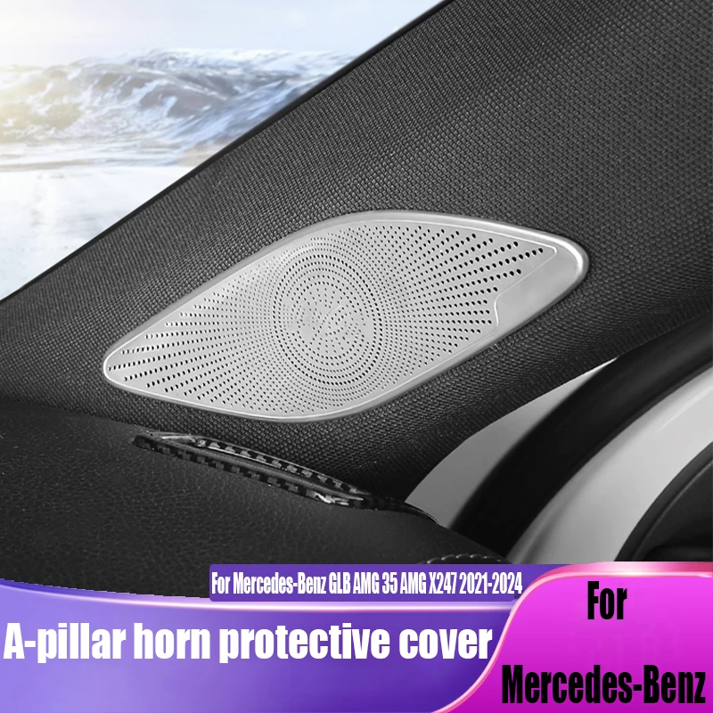 

A-pillar horn protective cover modified car interior decoration accessories For Mercedes-Benz GLB AMG 35 AMG X247 2021-2024
