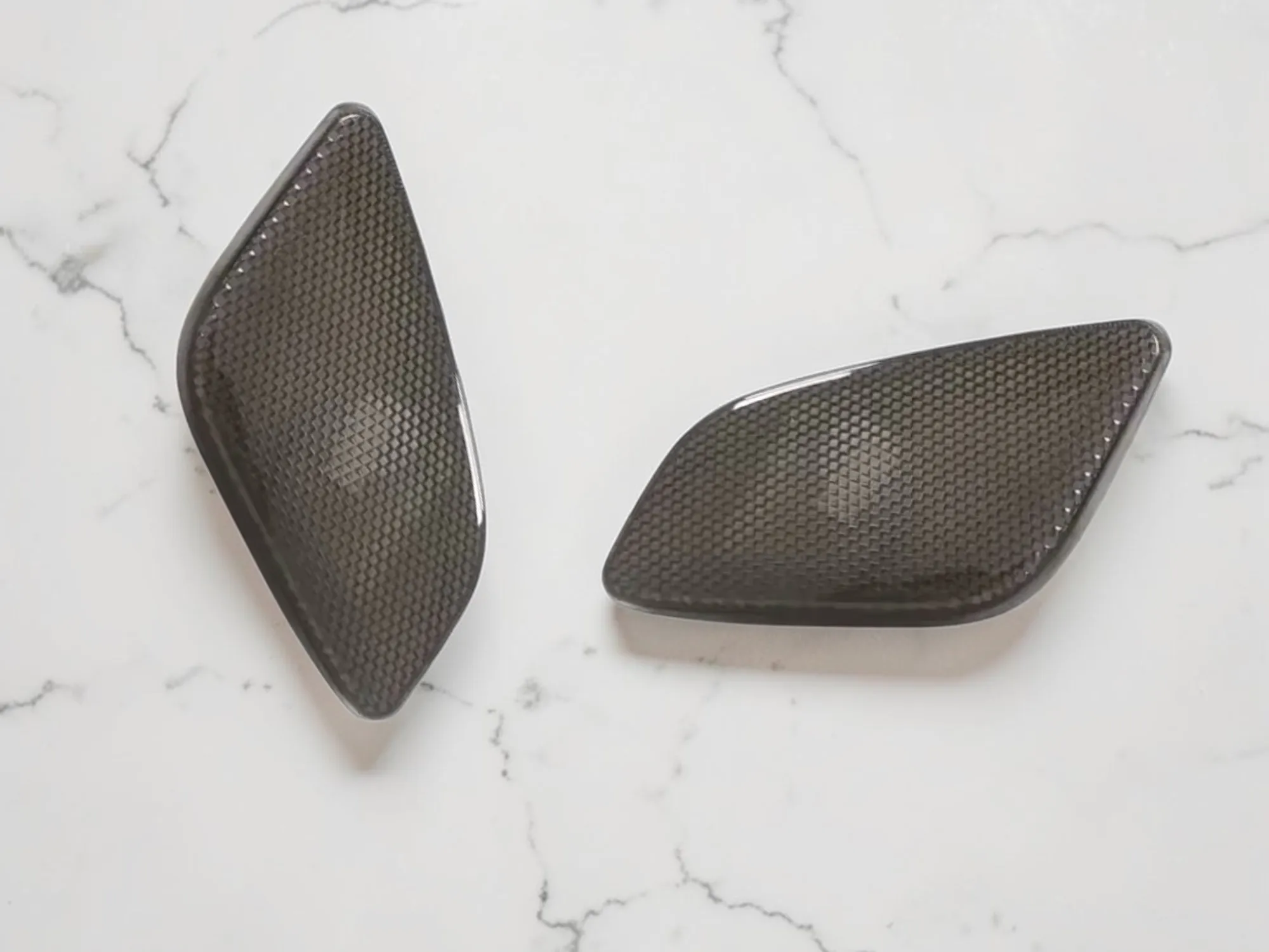 Superior Show-Quality 2 Pieces Black Lens LED Front Fender Blinker Side Marker Light for Jeep Wrangler 1997 to 2006