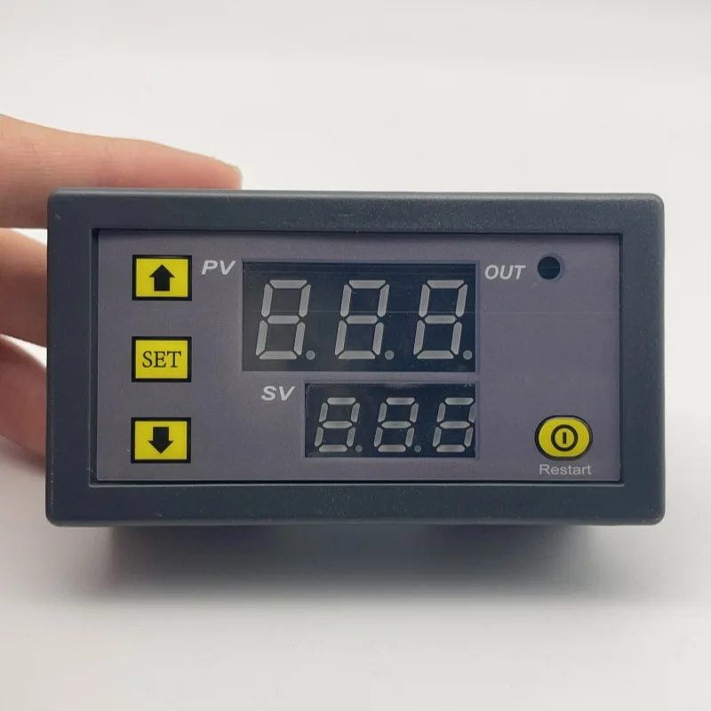 T3230 12V 24V 220VDigital Time Delay Relay Dual LED Display Cycle Timer Control Switch Adjustable Timing Relay Time Delay Switch